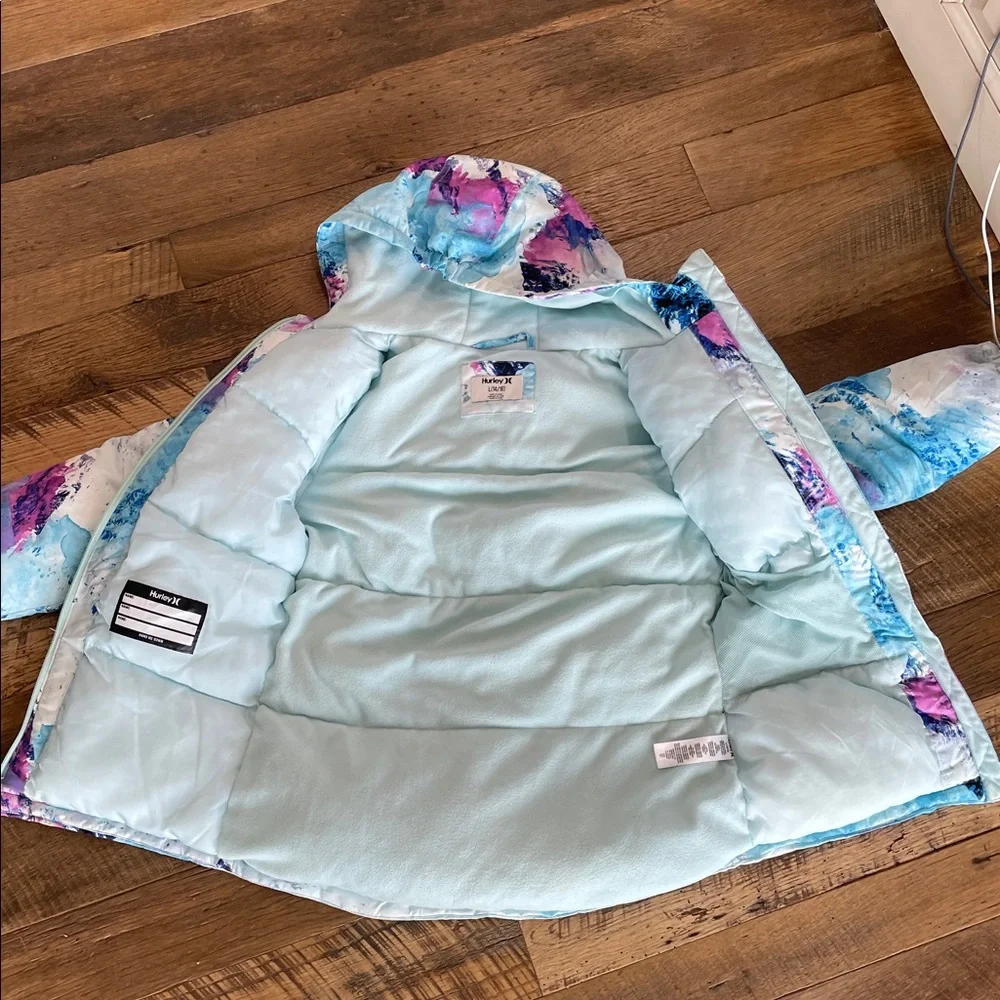 Hurley puffer winter coat girl 14-16